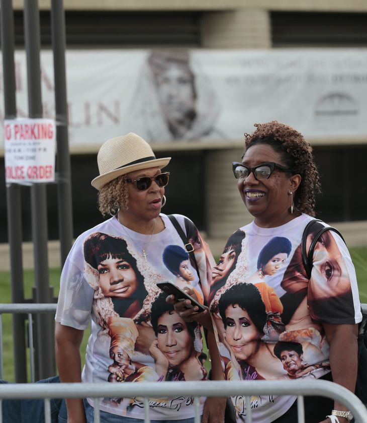 Aretha Franklin fik tidligt tilnavnet 'Queen of Soul'. Mange fans ønskede at vise den sidste respekt for hende. Foto: Ritzau Scanpix