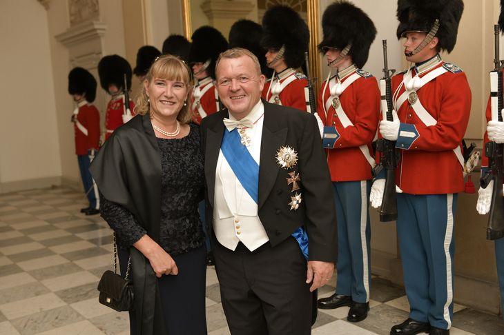 Statsminister Lars Løkke Rasmussen med sin kone Sólrun Jákupsdóttir Rasmussen. Foto: Keld Navntoft/Ritzau Scanpix