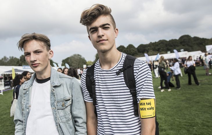 De to unge drenge mener også, at de unge har et ansvar for at få indflydesel. Foto: Mogens Flindt