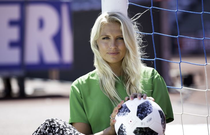 29-årige Josefine Høgh er vært på DR Sporten. Foto: Bjarne Bergius Hermansen/DR