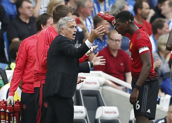 Mourinho formåede aldrig at forløse Paul Pogba i United. Foto: AP Photo/Alastair Grant