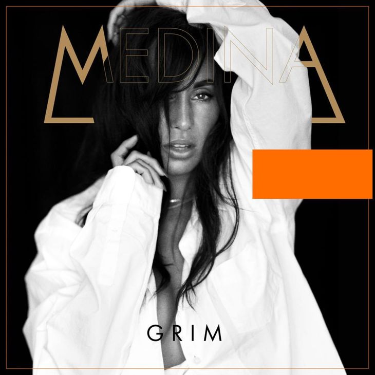 Coveret til Medinas flere gange udsatte album, 'Grim', der indeholder ti numre og som udkommer 12. oktober.
