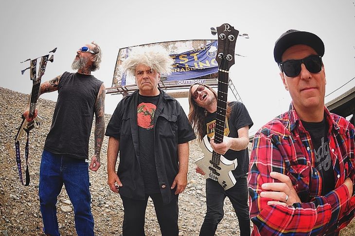 The Melvins anno 2018 - fra venstre: Jeff Pinkus, King Buzzo, Steven McDonald og Dale Crower. Foto: Ipecac