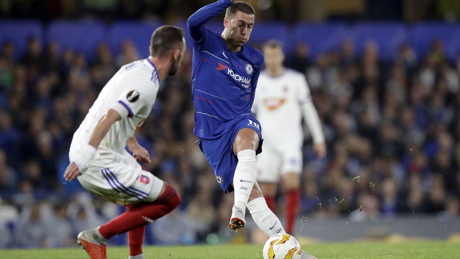 Eden Hazard i aktion for Chelsea. Foto: Matt Dunham/AP