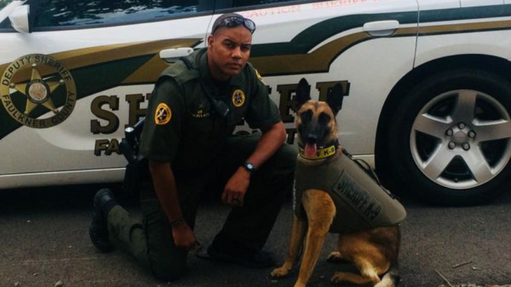Keenan Wallace arbejdede selv som hundefører i politiet. Foto: Faulkner County Sheriff Office