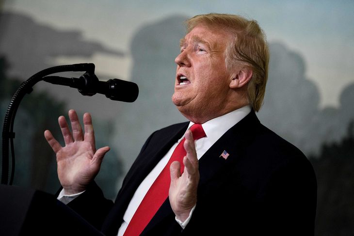 Trump har flere gange understreget, at han har som en helt klar betingelse, at Demokraterne skal gå med til at finansiere hans mur. Foto: Brendan Smialowski/AFP/Ritzau Scanpix