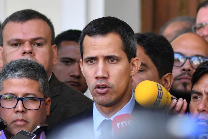 Juan Guaidó har udråbt sig selv til midlertidig præsident for Venezuela. Foto: AFP