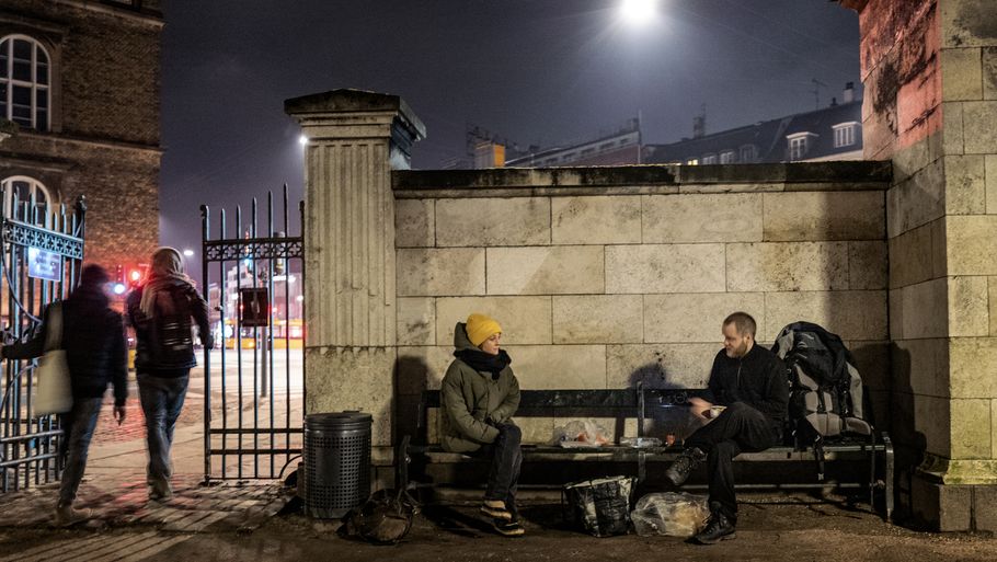 Ekstra Bladet har mødt hjemløse Anton på gaden i København. Det kan du læse mere om i onsdagens avis og på Ekstrabladet.dk. Foto: Henning Hjorth