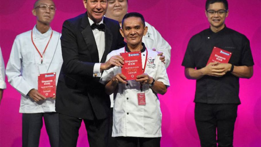 Chef Chan modtager Michelin-stjernen. Foto: PR/Hawker Chan