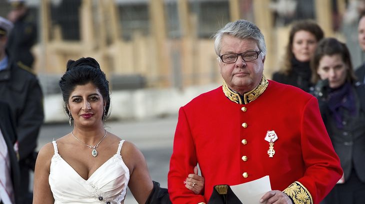 Her ses Christian Kjær sammen med sin kone, Susan Astani. Foto: Claus Bjørn Larsen