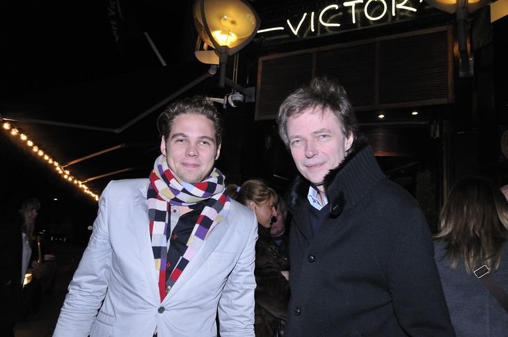 Sønnen Frederik Riskær og Klaus Riskær i 2011. Foto: Thomas Graversen
