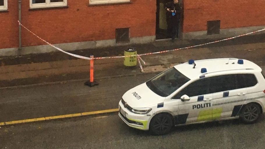 Politiet har spærret af på Ålekistevej. Privatfoto