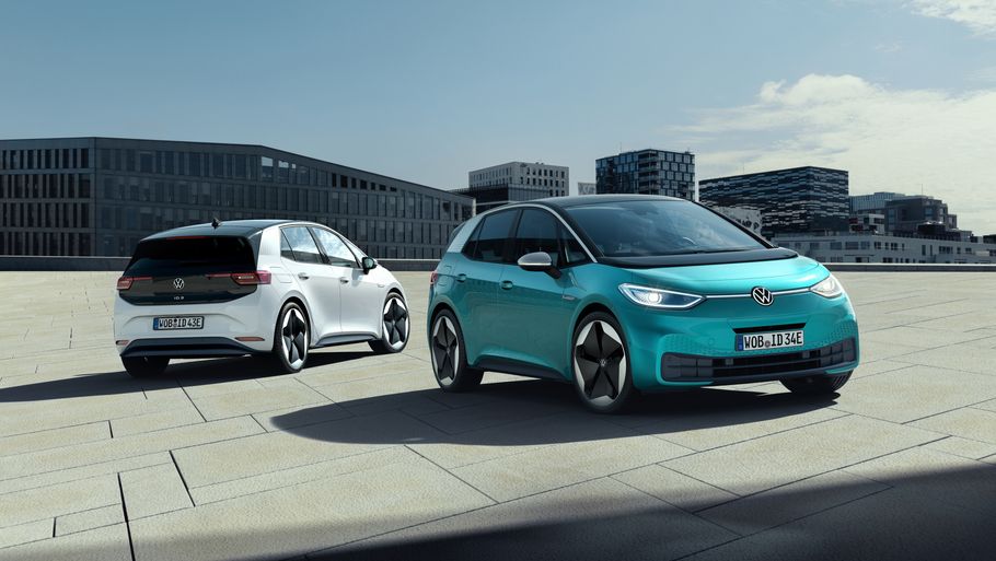 ID.3-modellen er den første model i en ny generation af elektriske biler fra Volkswagen. Foto: VW