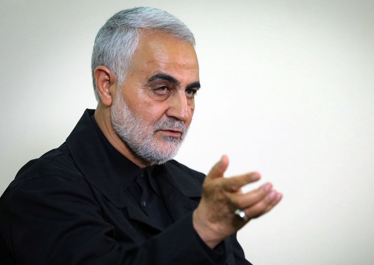 Den højt profilerede general blev i den iranske befolkning anset som en mulig fremtidig kandidat til præsidentposten i det økonomisk trængte mellemøstlige land. Foto: Ritzau Scanpix