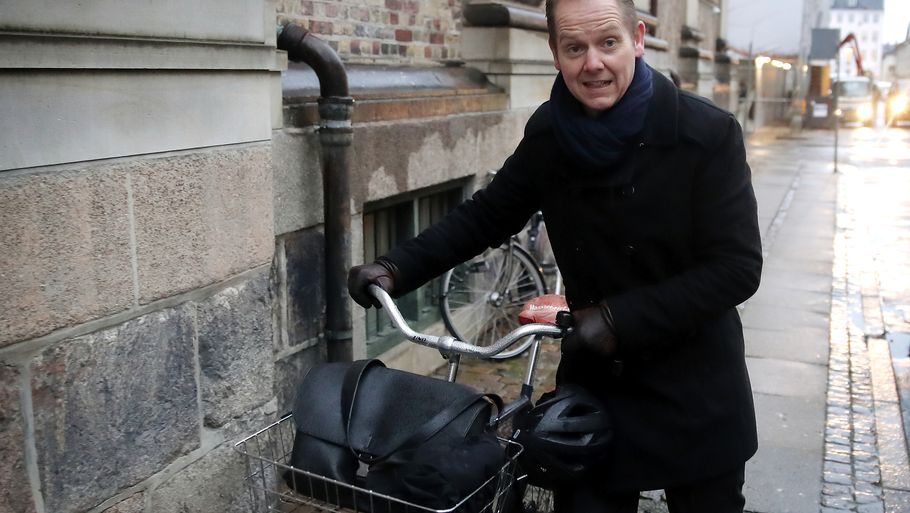 Politikens chefredaktør Christian Jensen på vej til Østre Landsret i januar 2020 Foto: Jens Dresling