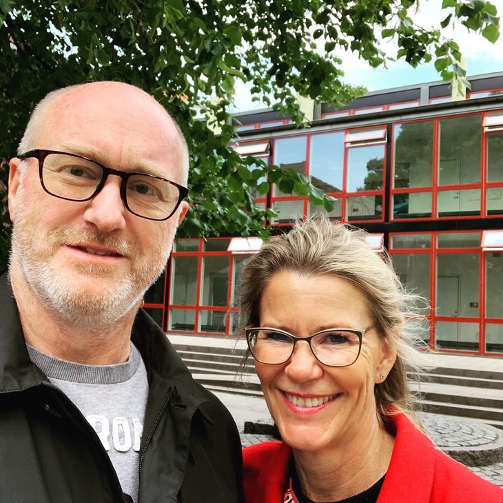 Mette Reissmann og Nils Rømer startede 2020 med at blive forlovet. Foto: Privat