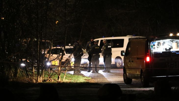 Politiet var fåmælte om aktionen torsdag. Foto: Per Øxenholt