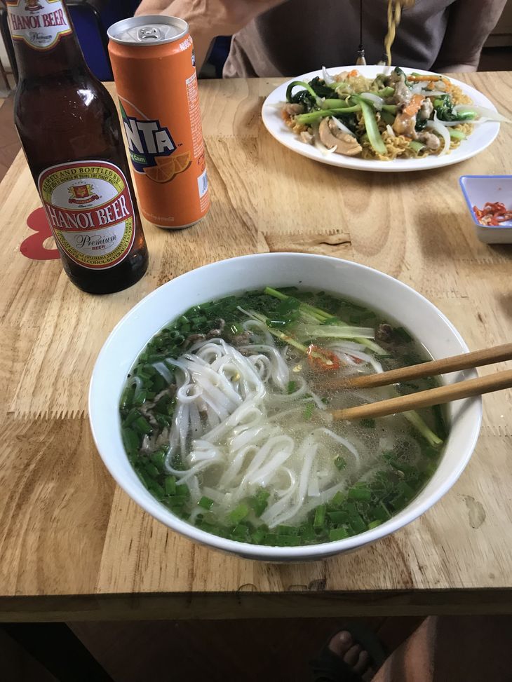 Pho Bo er Vietnams nationalret. Suppe med oksekød, nudler og forårsløg. Foto: Peder Nederland