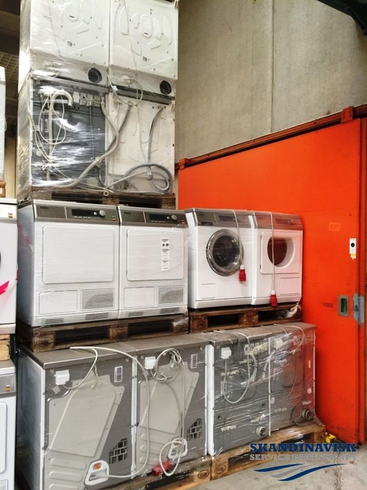 BN købte blandt andet 24 Miele Professional-vaskemaskiner og tørretumblere. Pris: 32.000 kroner. Foto: B2B Auctions