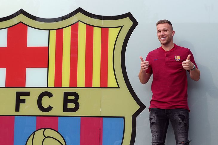 Fodboldstjernen Arthur kom til Barcelona i sommeren 2018. Foto: Albert Gea/Reuters
