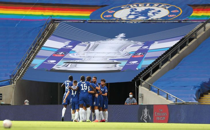 Pulisic bragte Chelsea foran efter fem minutter. Foto: Catherine Ivill/Ritzau Scanpix