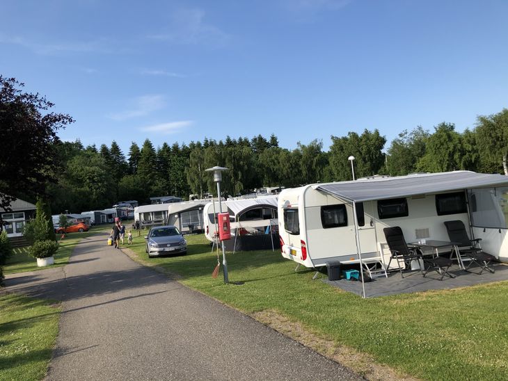 DCU-Camping Hornbæk er velholdt og ligger godt, men vi har mere fidus til Camp Møns Klint. Foto: Christina Ehrenskjöld