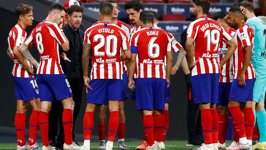 Atlético Madrid møder 13. august RB Leipzig i kvartfinalen i Champions League. Foto: Juan Medina/Reuters