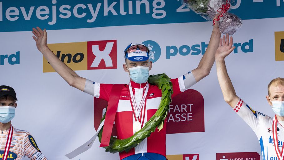 Kasper Asgreen er nu både forsvarende mester i linjeløb og enkeltstart. Foto: Claus Fisker/Ritzau Scanpix