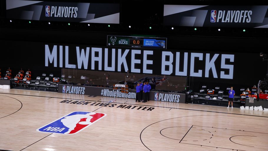 Spillerne fra Milwaukee Bucks boykottede onsdag holdets kamp mod Orlando Magic. Foto: Kevin C. Cox/Ritzau Scanpix