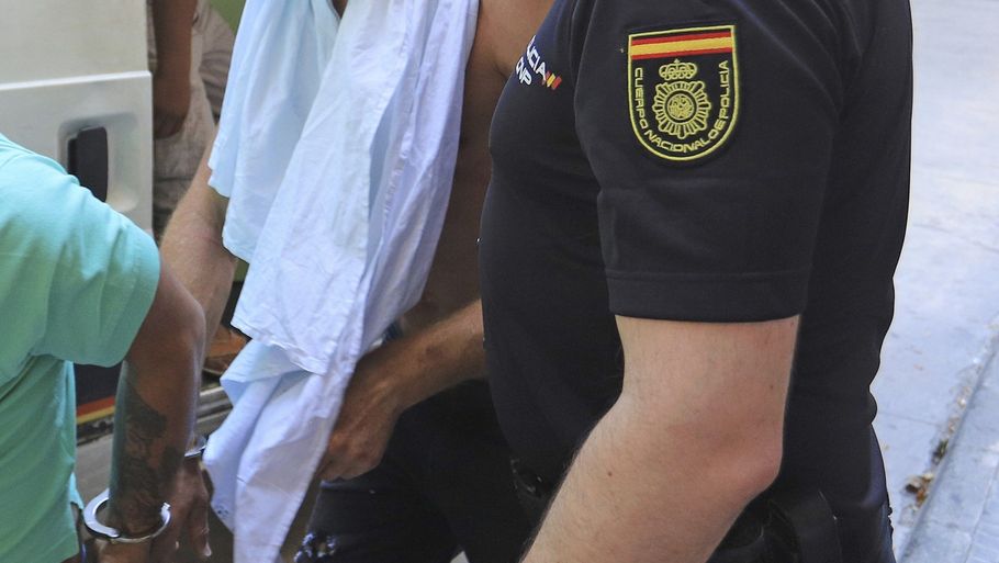 Jan Ullrich efter anholdelsen på Mallorca efter han brød ind i naboens hus. Foto: Lliteres/Ritzau Scanpix