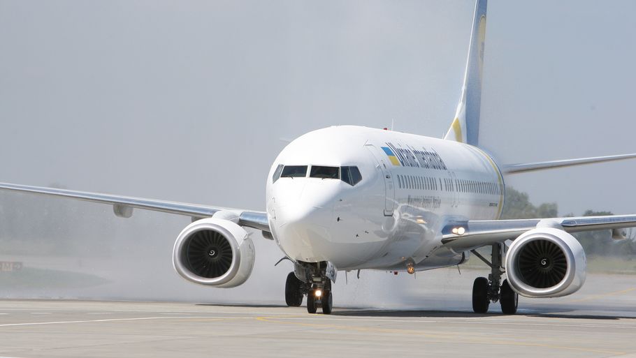 Ukraine International Airlines meddeler, at kvinden ikke får lov at rejse med selskabet igen. Pr-foto
