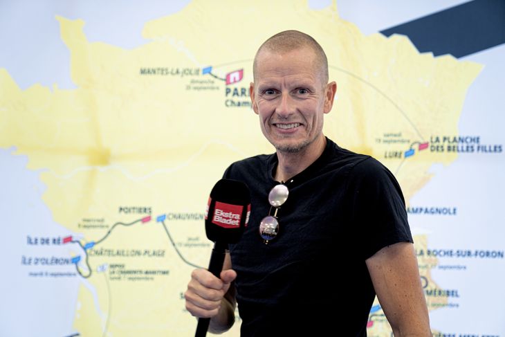 Michael Rasmussen følger for sjette gang Tour de France i Frankrig som kommentator for Ekstra Bladet. Foto: Tariq Mikkel Khan.