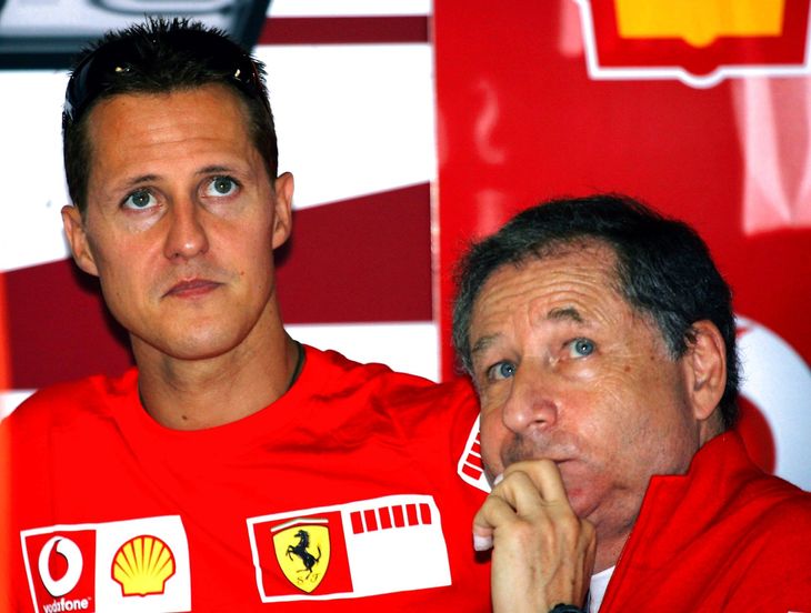 Michael Schumacher og Jean Todt i 2006. Foto: Antonio Calanni/AP/Ritzau Scanpix