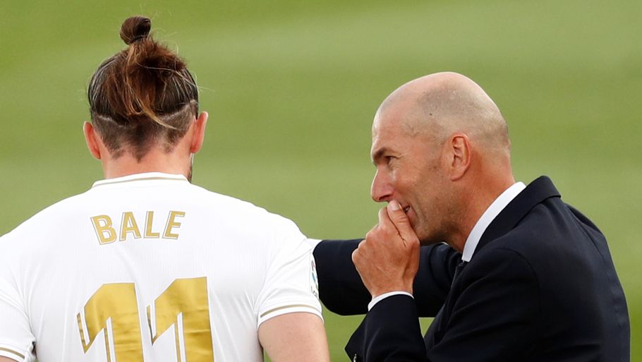 Zinedine Zidane fik ikke sagt farvel til Gareth Bale, inden waliseren fløj til London. Foto: SUSANA VERA/Ritzau Scanpix