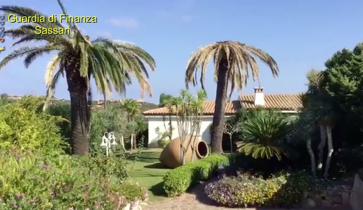 Villa Bianca på Sardinien som Al-Khelaifi købte for 50 millioner og udlejede gratis til Jerome Valcke. Foto: Ritzau Scanpix