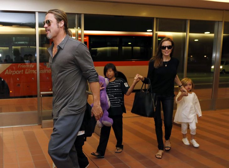 Tidligere er det kommet frem, at Brad Pitt skulle have været fuld og voldelig, mens han var sammen med børnene. Foto: Ritzau Scanpix