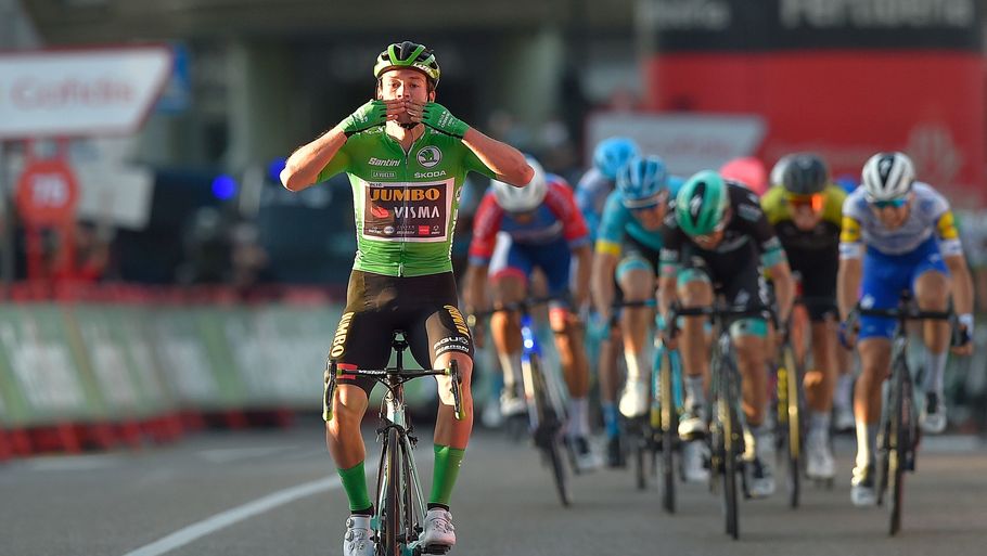 Primoz Roglic scorede Vuelta-hattrick på fredagens etape. Foto: Ritzau Scanpix.