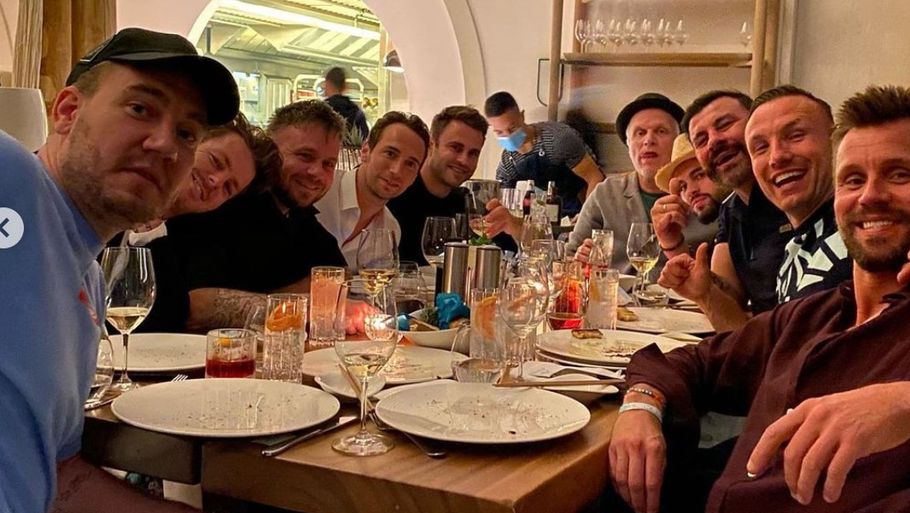 Mikkel Kessler, Nicklas Bendtner og Michael Maze er blandt de kendisser, der har været i Dubai i januar. Foto: Privatfoto