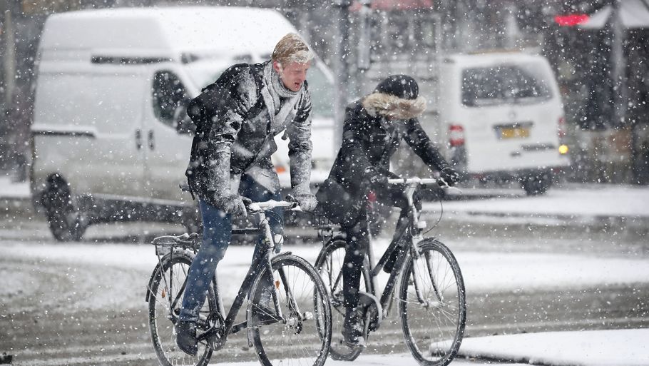 Det bliver koldt at tage cyklen i den kommende uge. Foto: Jens Dresling/POLFOTO
