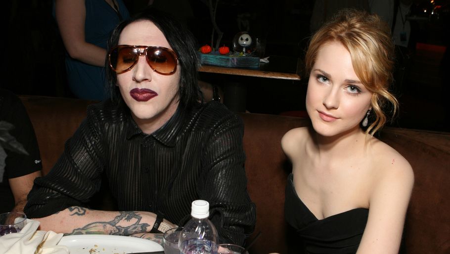 Marilyn Manson og knap tyve år yngre Evan Rachel Wood i Los Angeles anno 2006. Foto: Eric Charbonneau/WireImage/Getty Images