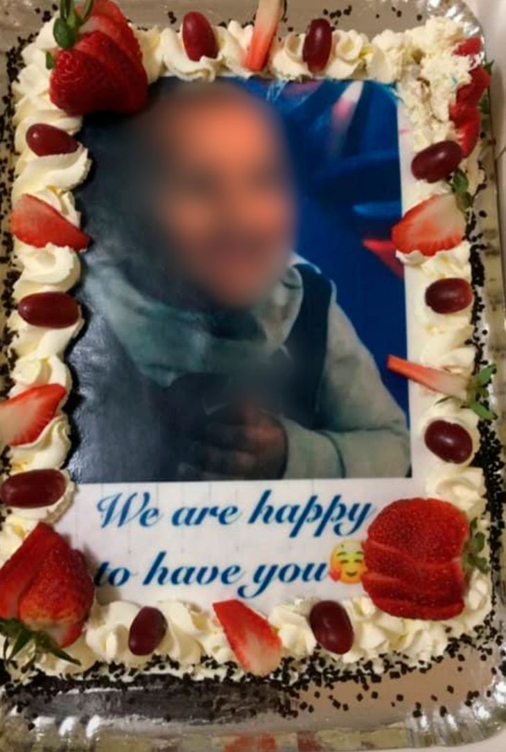 Familien holdt en fest for den nu toårige dreng for at fejre, at han havde været hos dem i et år. Privatfoto