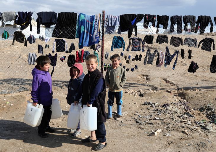 Der opholder sig stadig to kvinder og tre børn i lejrene i Syrien. Foto: Goran Tomasevic/Ritzau Scanpix