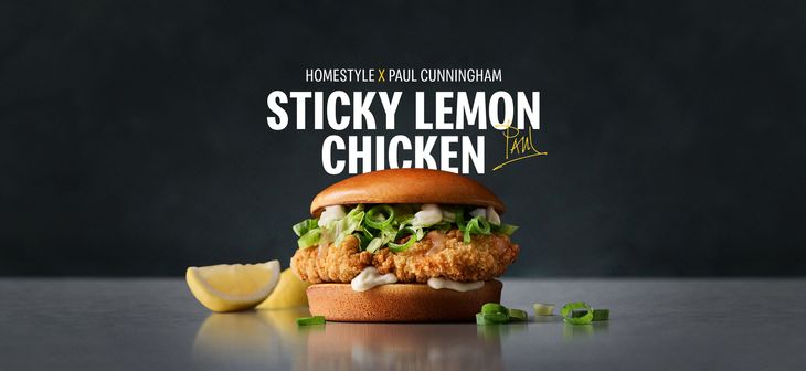 Sticky Lemon Chicken kan købes fra 13. april til 28. juni. Pr-foto