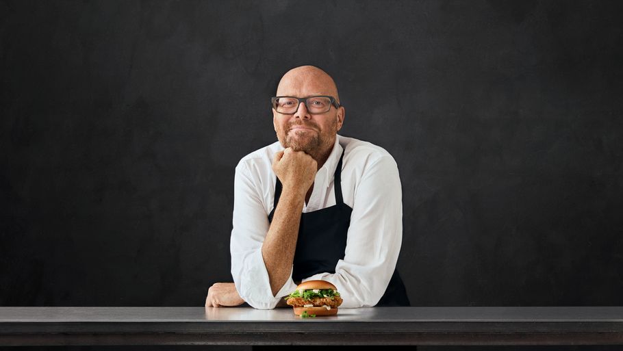 Michelin-kokken Paul Cunningham har udviklet endnu en burger for McDonald's. Pr-foto