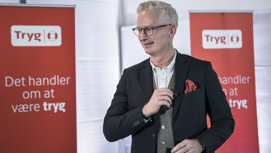 Morten Hübbe, koncernchef i Tryg, kan tirsdag konstatere, at han står i spidsen for Skandinaviens største forsikringsselskab. Foto: Thomas Lekfeldt/Ritzau Scanpix