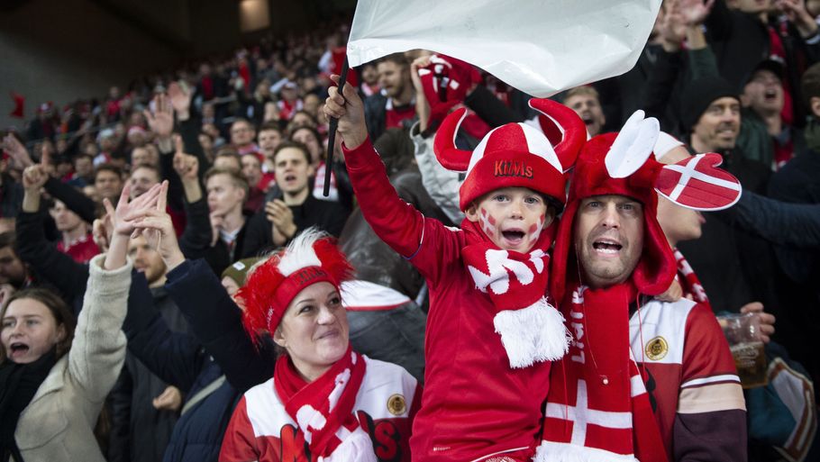 Yderligere godt 500 danske fans får billet til EM-kampen mod Finland 12. juni. Foto: Liselotte Sabroe/Ritzau Scanpix
