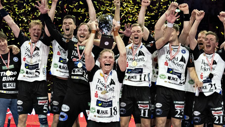 Mors-Thy Håndbold leverede sensationen og slog Aalborg Håndbold i pokalfinalen. Foto: Henning Bagger/Ritzau Scanpix