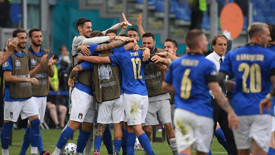Italien har fejet al modstand til side indtil videre. Foto: ALBERTO LINGRIA/Ritzau Scanpix