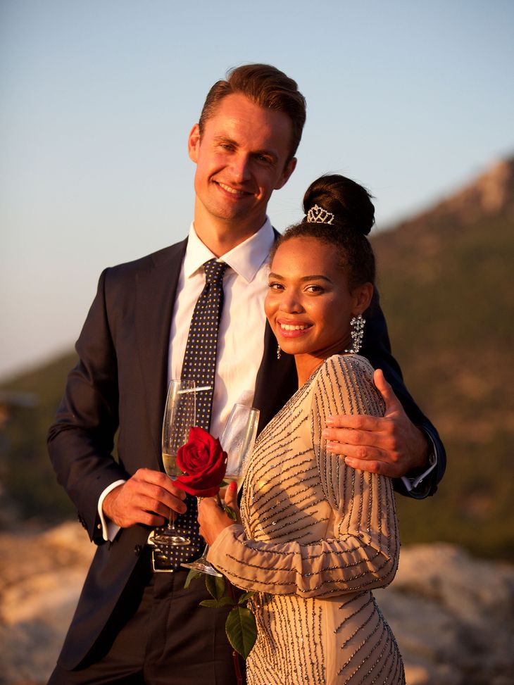 Casper gav Michaela den sidste rose i 'Bachelor', men kærligheden mellem dem gik hurtigt itu. Foto: Lotta Lemche/TV 2