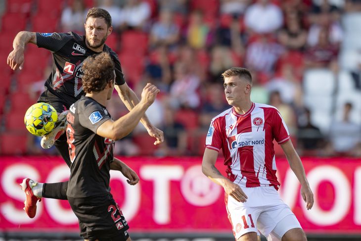 Henrik Dalsgaard og FC Midtjylland havde overhånden mod AaB kampen igennem. Foto: Bo Amstrup/Ritzau Scanpix